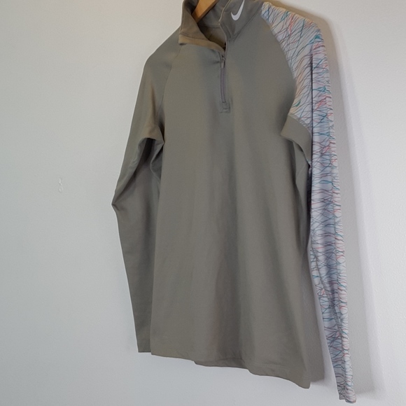 Nike Pro Combat Retro Dri-Fit Half Zip Long Sleeve - Picture 3 of 8